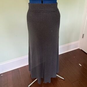 CAbI Style 641 - Charcoal Gray Thermal Maxi Skirt - M